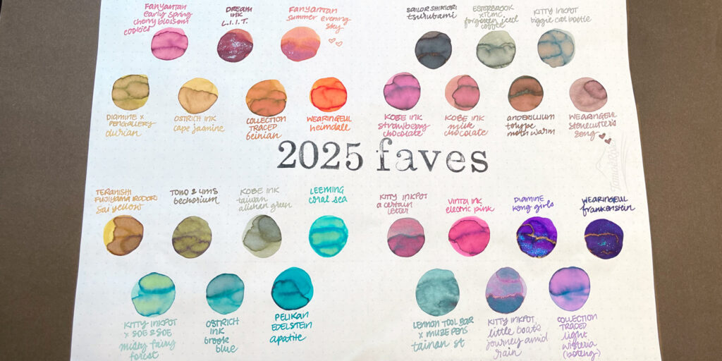 My Favourite Inks of 2025